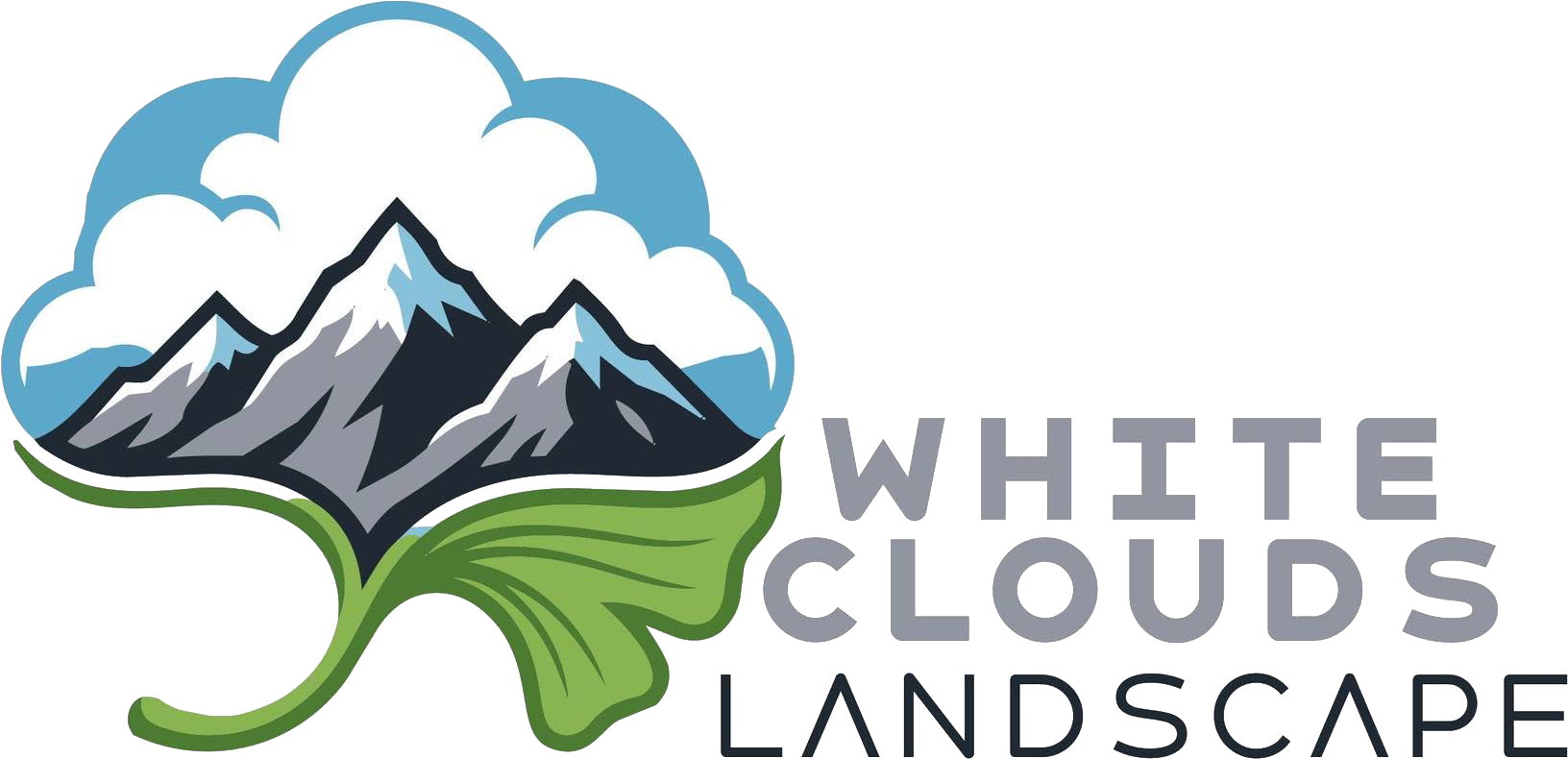White Clouds Landscape logo